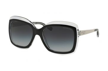 Image of Michael Kors KEY WEST MK2007 Sunglasses 303311-57 - Black Crystal Frame, Grey Gradient Lenses