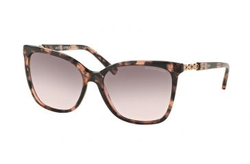 Image of Michael Kors MK 6029 MK6029 Sunglasses 31085M-56 - Pink Tortoise/rose Gold Frame, Grey Pink Gradient Lenses