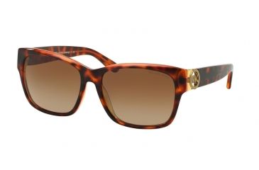 Image of Michael Kors SALZBURG MK6003 Sunglasses 300413-58 - Tortoise/Pink/Yellow Frame, Brown Gradient Lenses