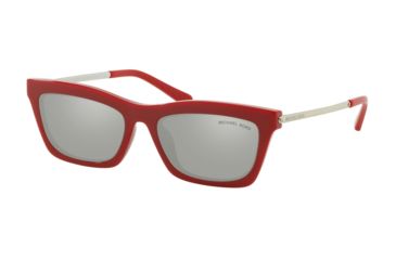 Image of Michael Kors STOWE MK2087U Sunglasses 33356G-54 - , Silver Mirror Lenses