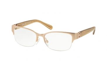 Image of Michael Kors TABITHA VI MK7006 Eyeglass Frames 1073-50 - Satin Rose Gold/taupe Glitter Frame