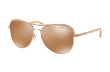 Image of Michael Kors VIVIANNA I MK1012 Single Vision Prescription Sunglasses MK1012-11072T-58 - Lens Diameter 58 mm, Frame Color Rose Gold/Taupe