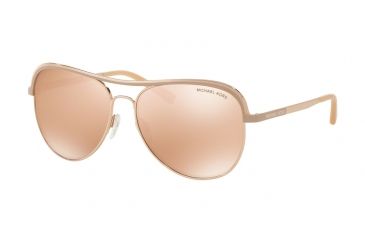 Image of Michael Kors VIVIANNA I MK1012 Single Vision Prescription Sunglasses MK1012-1107R1-58 - Lens Diameter 58 mm, Frame Color Rose Gold/Taupe