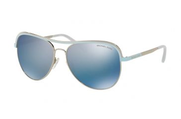 Image of Michael Kors VIVIANNA I MK1012 Single Vision Prescription Sunglasses MK1012-110922-58 - Lens Diameter 58 mm, Frame Color Silver/periwinkle