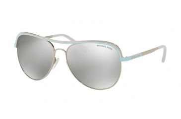 Image of Michael Kors VIVIANNA I MK1012 Single Vision Prescription Sunglasses MK1012-11096G-58 - Lens Diameter 58 mm, Frame Color Silver/periwinkle
