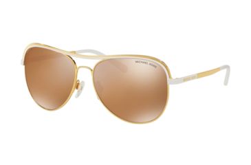 Image of Michael Kors VIVIANNA I MK1012 Single Vision Prescription Sunglasses MK1012-11122T-58 - Lens Diameter 58 mm, Frame Color Gold White
