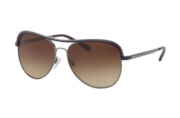 Image of Michael Kors VIVIANNA I MK1012 Single Vision Prescription Sunglasses MK1012-113313-58 - Lens Diameter 58 mm, Frame Color Gunmetal Purple