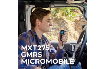 Image of Midland Mirco Mobile 2 - Way Radio, Controll Mic, 15 Watt, 142 Priv Codes, 8 GMRS Repeater CH, Weath Alert, Mag Mount Antenna, MXT275