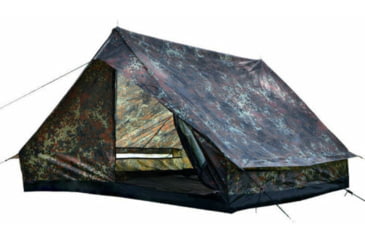 Image of MIL-TEC 2-Person Mini-Pack Tent, Flecktarn Camo, 14205021