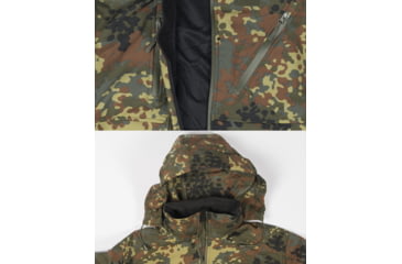 Image of MIL-TEC Softshell Jacket - Mens, Flecktarn Camo, Extra Large, 10864021-905