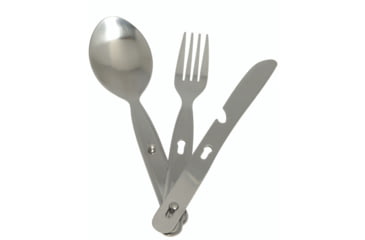 Image of MIL-TEC 3-Piece Stainless Steel Camping Eating Utensil