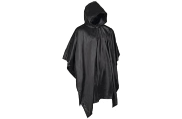 Image of MIL-TEC Vinyl Poncho, Black, One Size, 10628502