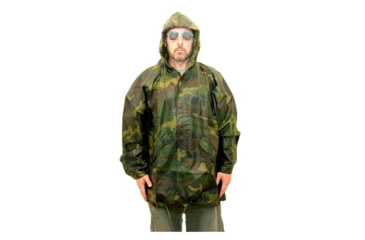 Image of Military Surplus GI Camouflage Rain Parka, Woodland, Medium, MJ128M