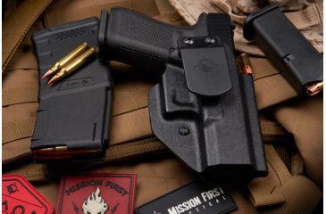 Image of Mission First Tactical Minimalist IWB Holster, Glock 43, Ambidextrous, Black, H2GL43AIWBM
