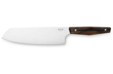 Image of MKM Santoku Kitchen Knife, 17.48in X50CrMoV15 Stainless Blade, Ziricote Wood Handle, MK PRSA-Z