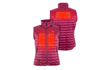 Image of Mobile Warming 7.4V Heated Back Country Vest - Womens, Burgundy, Large, MWWV04310420