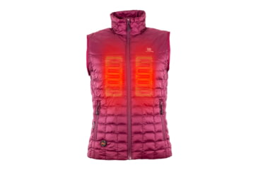 Image of Mobile Warming 7.4V Heated Back Country Vest - Womens, Burgundy, Large, MWWV04310420