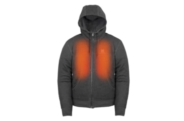 Image of Mobile Warming 7.4V Heated Full Zip Hoodie Sweatshirt - Mens, Dark Gray, Medium, MWMJ18220320