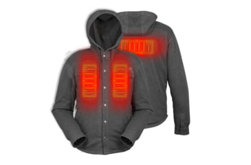 Image of Mobile Warming 7.4V Heated Shift Hoodie - Mens, Gray, Extra Large, MWMJ19220520
