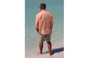 Image of Mojo Sportswear Company Coastal Plaid Shirt Long Sleeve - Mens, Sailor Sunset, Large, SLSNST - L - CPLS LS
