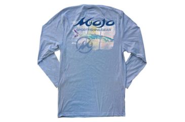 Image of Mojo Sportswear Company Long Live The King Tee Long Sleeve - Mens, Heron Blue, Large Heron Blue - L - Mojo Long Live The King Tee LS