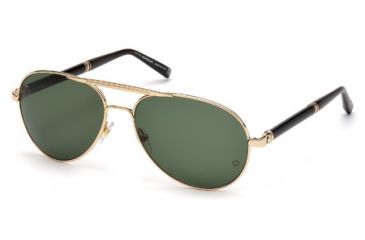Image of Mont Blanc MB458S Sunglasses - Shiny Rose Gold Frame Color