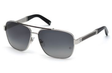 Image of Mont Blanc MB463S Sunglasses - Shiny Palladium Frame Color