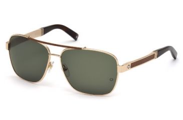 Image of Mont Blanc MB463S Sunglasses - Shiny Rose Gold Frame Color