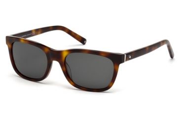 Image of Mont Blanc MB507S Sunglasses - Dark Havana Frame Color