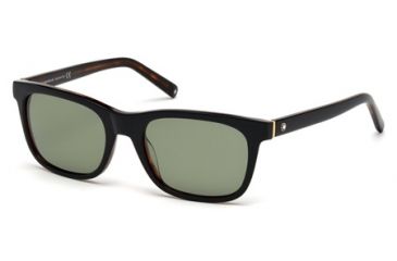Image of Mont Blanc MB507S Sunglasses - Shiny Black Frame Color