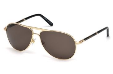 Image of Mont Blanc MB512S Sunglasses - Shiny Endura Gold Frame Color