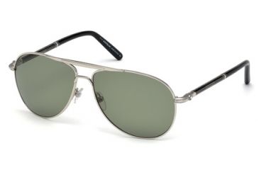Image of Mont Blanc MB512S Sunglasses - Shiny Palladium Frame Color