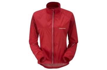 Image of Montane Featherlight Velo H20 Jacket - Women's-Red-Medium