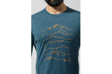 Image of Montane Primino 140G 7 Summits Long Sleeve T-Shirt - Mens, Narwhal Blue, 2XL, MP7SLNARZ08
