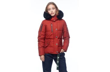 Image of Moose Knuckles 3Q Jacket - Womens, Redwood/Black Fox, Large, MK2229-L3Q-382-L