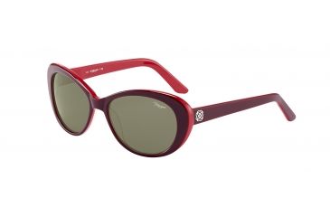 Image of Morgan Prescription Sunglasses 207176 Bifocal Red Frame Brown Lens
