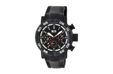 Image of MOS MB105 Melbourne Mens Watch, 48mm, Black Strap, Black Dial MOSMB105