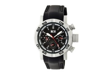 Image of MOS MB101 Melbourne Mens Watch, 48mm, Black Strap, Black Dial MOSMB101