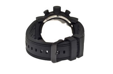 Image of MOS MB104 Melbourne Mens Watch, 48mm, Black Strap, Red/Black Dial MOSMB104