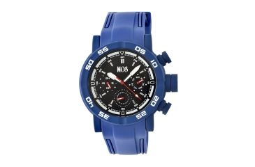 Image of MOS MB102 Melbourne Mens Watch, 48mm, Blue Strap, Black Dial MOSMB102