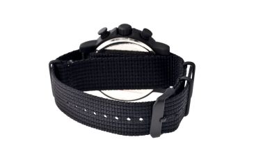 Image of SP104 Sao Paulo Mens Watch, black Band, Black Bezel, Green Markers, Black Face