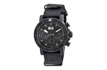 Image of SP106 Sao Paulo Mens Watch, black Band, Black Bezel, Gray Markers, Black Face