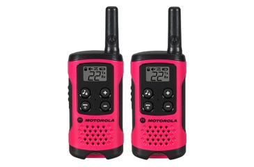 Image of Motorola T107 Alkaline 2 Way Radio, Pack of 2, Neon Pink, T107