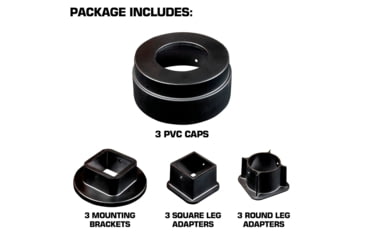 Image of Moultrie Feeder Leg Varmint Deterrent, Black, MFA-15062