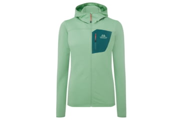 Image of Mountain Equipment Lumiko Hooded Jacket - Womens, Lichen Green/D Teal, 8, Me01977LG/DTeal8