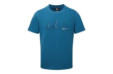 Image of Mountain Equipment Triple Peak Tee - Men's, Alto Blue, Large ME-003111 Alto Blue L NA