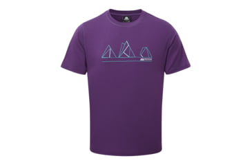 Image of Mountain Equipment Triple Peak Tee - Men's, Damson, Large ME-003111 Damson L NA