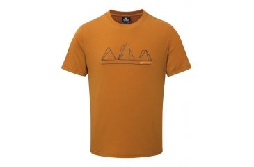Image of Mountain Equipment Triple Peak Tee - Men's, Pumpkin Spice, Large ME-003111 Pumpkin Spice L NA