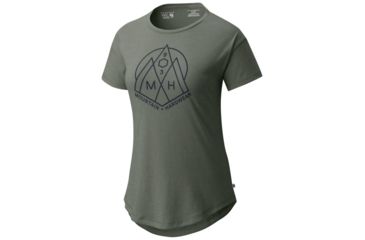 Image of Mountain Hardwear 3 Peaks Short Sleeve T-Shirt - Women's, Heather Green Fade, XL 1764191394-XL