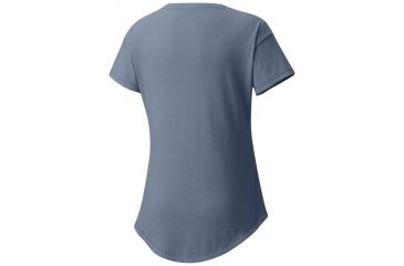 Image of Mountain Hardwear 3 Peaks Short Sleeve T-Shirt - Women's, Heather Storm Cloud, XL 1764191441-XL